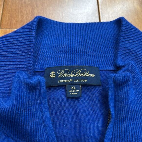 Brooks Brother Men’s Supima Cotton Full-Zip Cardigan size XL - Picture 4 of 8